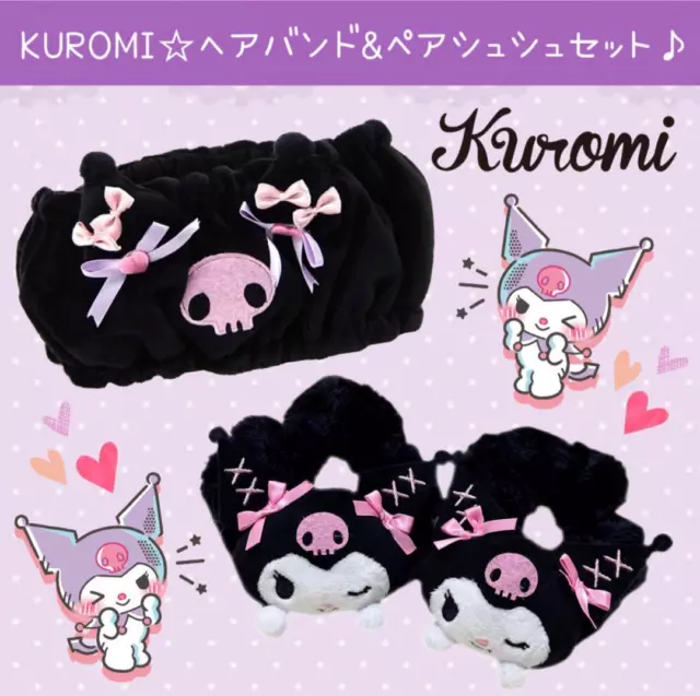Sanrio Kuromi Hair Turban Scrunchie Tie Set Band