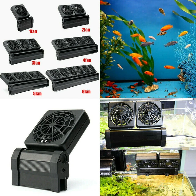 Fish Tank Aquarium Cooling Cold Wind Chiller Water Cool Fans 1/2/4 Heads