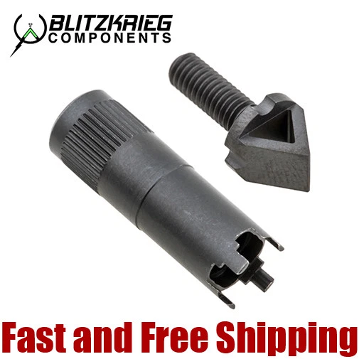 Blitzkrieg Components Precision Chevron Front Sight Post Body Replacement -Black
