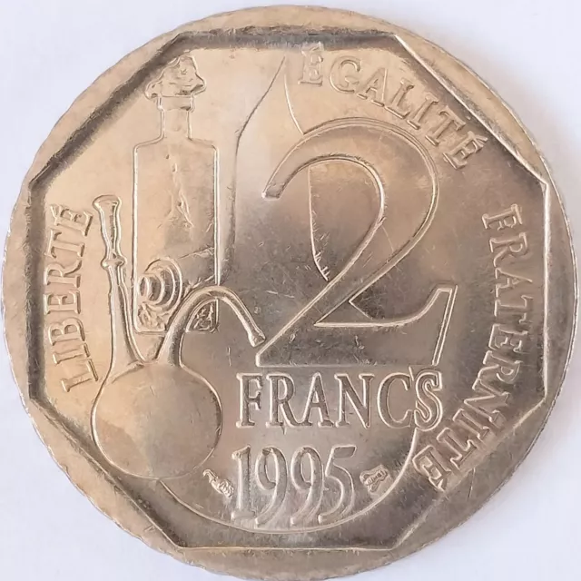 Pièce - Monnaie de France - 2 Francs Louis Pasteur 1995 - République Française