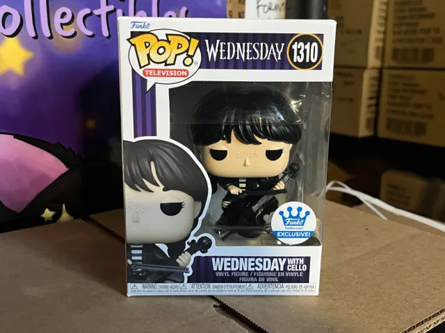 Funko POP! Wednesday Addams with Cello Shop Exclusive #1310 /w Protector