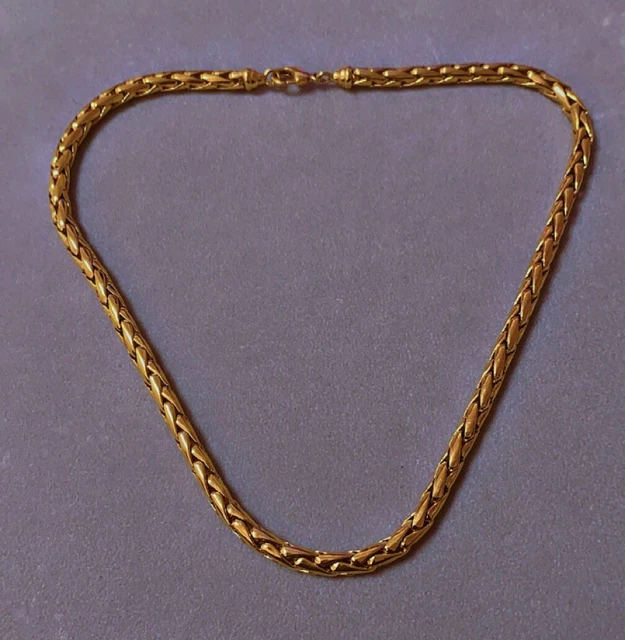Collier Maille Palmier Plaqué Or 55 Grammes - Occasion, Bijou Ravissant, Cadeau De Noël