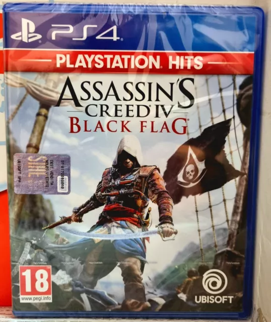 Assassin's Creed 4 Iv Black Flag Ps4 Playstation 4 Italiano Ps Hits Nuovo Sealed