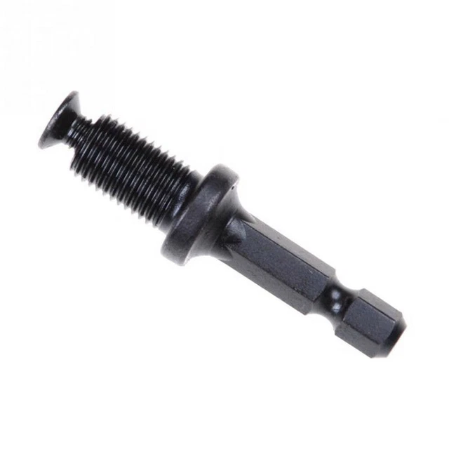 Adaptateur Mandrin 3/8" En Acier - Tige Hexagonale Filetage Mâle 3/8-24UNF Pour Perceuse