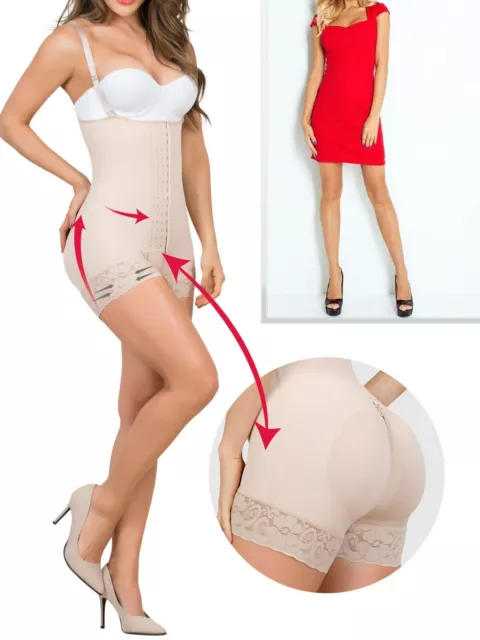 COLOMBIAN FAJAS MARIAE Slim Push Up Shaper Butt Lifter Zipper Crotch  Reductoras $65.69 - PicClick