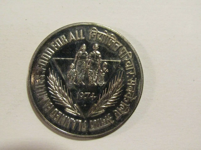 India 1974 10 Rupee unc Coin
