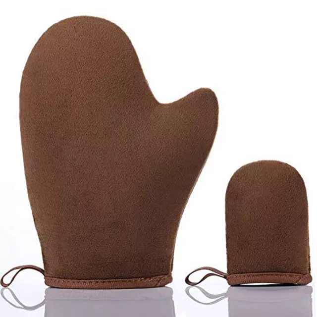 Brown Body Self Fake Tan Applicator Tanning Gloves Glove Self TannerB^SA