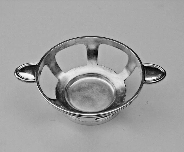 SPECTACULAR Union Pacific Railroad Silver Cream Soup Stand Supreme Set Frame