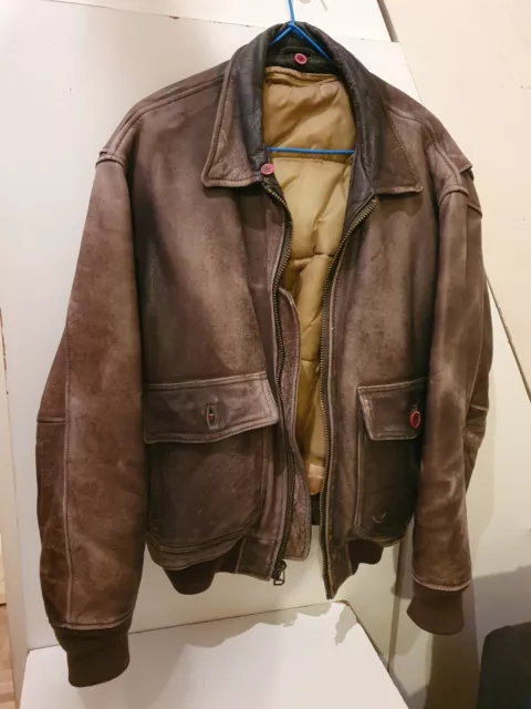 BLOUSON PILOTE CUIR AVIREX JACKET TYPE G 1 US NAVY Blouson