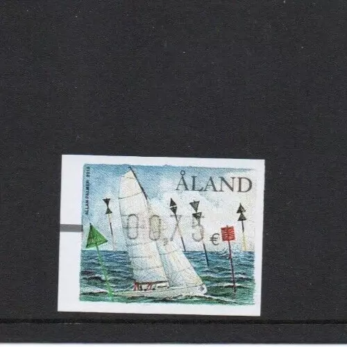 ALAND 2010 ETICHETTA TELAIO YACHT BARCA A VELA Mi21 UM/MNH