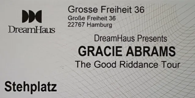 Gracie Abrams Tickets | Hamburg 12.10.23 | Stehplatz | Eintrittskarten