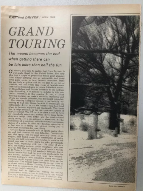 MBArt42 Article Mercedes Benz and Others Grand Touring April 1963 4 page