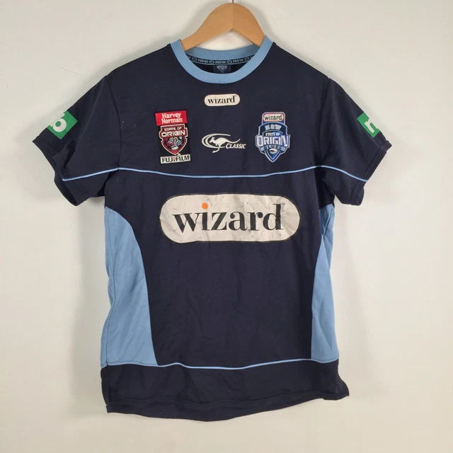 VINTAGE STATE OF Origin NSW Blues Jersey NRL mens size S blue short