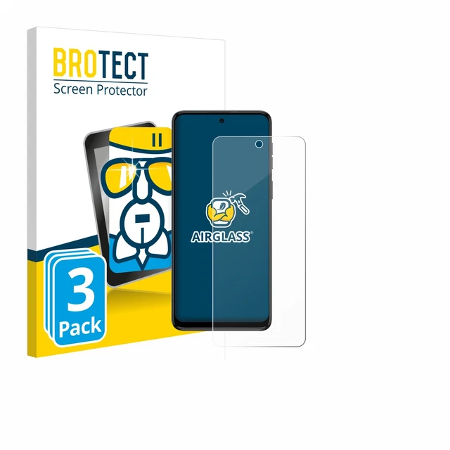 3x Pellicola Protettiva Vetro per Motorola Moto G54 Protezione Proteggi Schermo