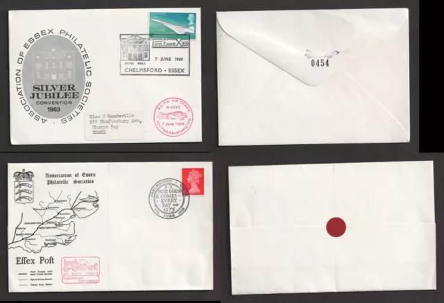 1969 QEII Two Chelmsford Essex Philatelic Societies Event Covers