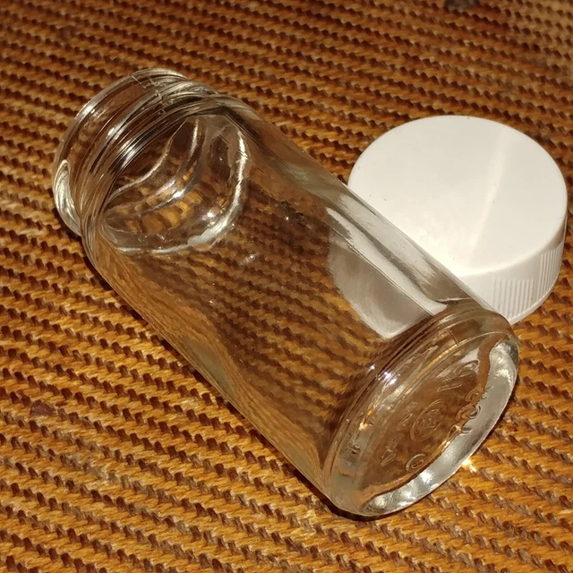 NOS 1950s Brockway Clear-Glas glass bottle slide pre Coricidin Duane Allman