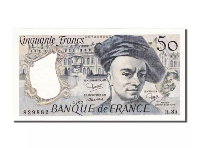[#100089] Billet, France, 50 Francs, 50 F 1976-1992 ''Quentin de La Tour'', 1983