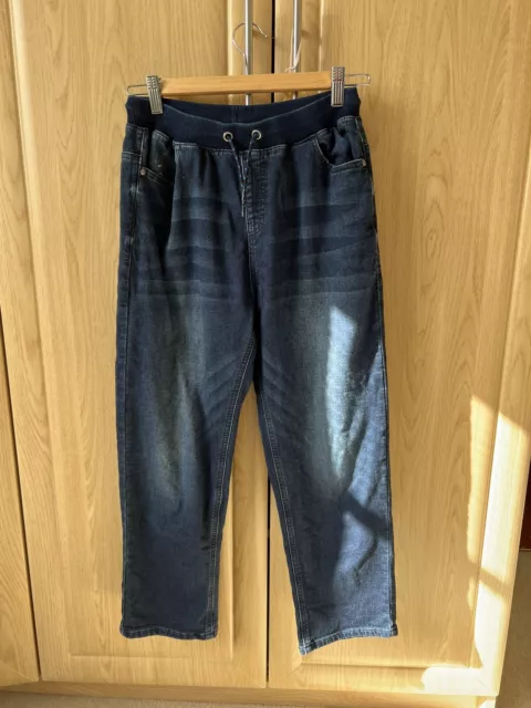 NEXT boys Pull On blue jeans, size age 12 Years.