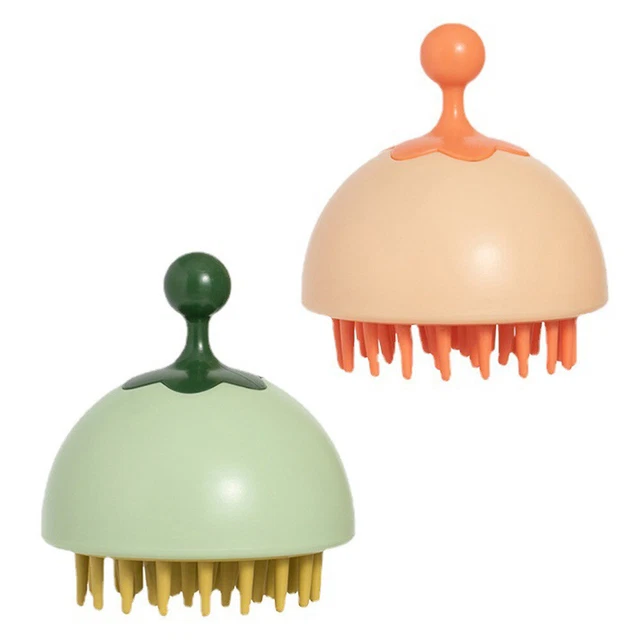 2 piezas cepillo para la caspa para la ducha cepillo champú peine para el cuero cabelludo