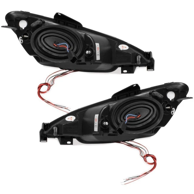 2 Phares Avant Angel Eyes Noir – Pour Peugeot 307 Phase 1 (2001 à 06/2005) – Occasion