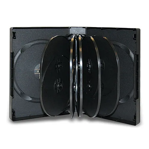 1 Black 39mm Multi 12 Disc DVD Cases CD Storage Holds Twelve (12) Discs