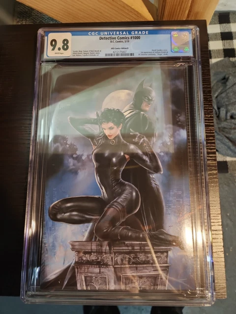 Detective Comics 1000 KRS Comics B Virgin CGC 9.8 Batman Catwoman 42/1000 COA