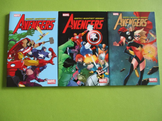 Avengers Earth Mightiest Heroes 1, 2, 3 Pocket Size Paperback  US Marvel