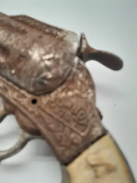 Stevens Cowboy King cast iron 1940's cap gun 2