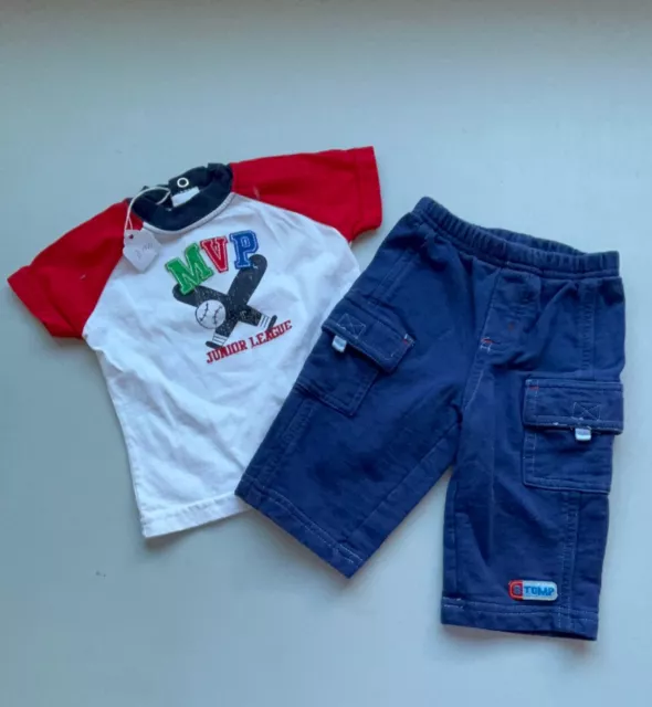 baby boy clothes Size 3 Months Carters Two Piece Shirt  And Pants Set