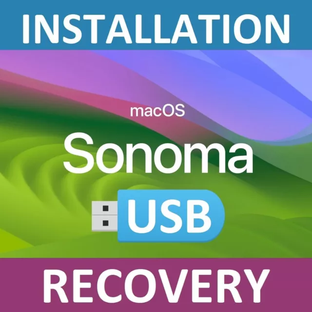 Clé USB Bootable OS Sonoma OSX 14 Mac