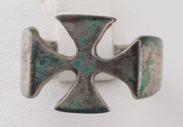 Ring GERMAN IRON Cross GERMANY WWII ww1 WWI ww2 Soldiers AMULET Jewelry Veteran