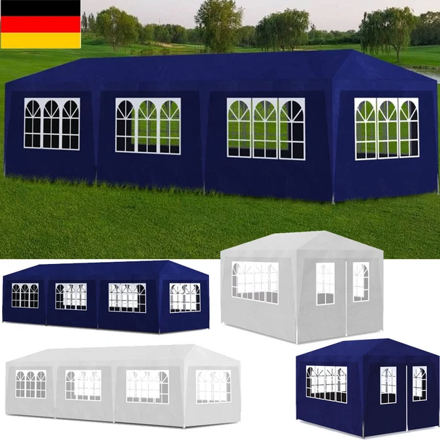 Pavillon Festzelt Partyzelt Gartenpavillon Wasserdicht Gartenzelt 3x4m/3x6m/3x9m