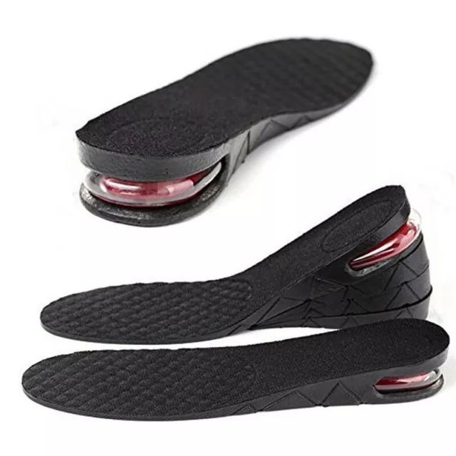 Blk 3cm 5cm 7cm 9cm Unisex Shoe Lift Height Increase Heel Insoles Insert Taller