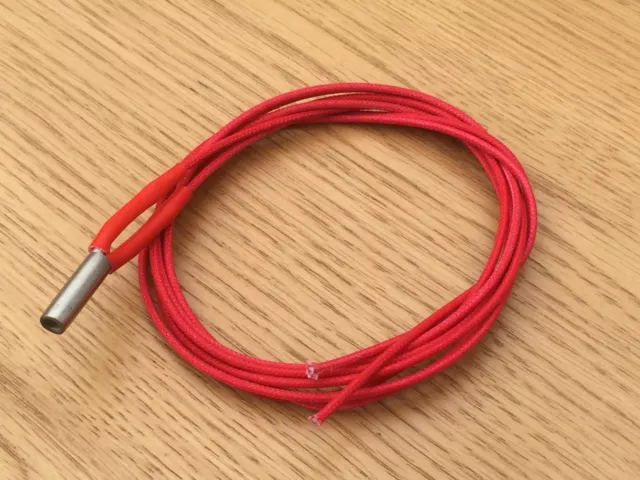 12v 40w Ceramic Heater Cartridge & Cable 6mm x 20mm Element Hot End 3D Printer.