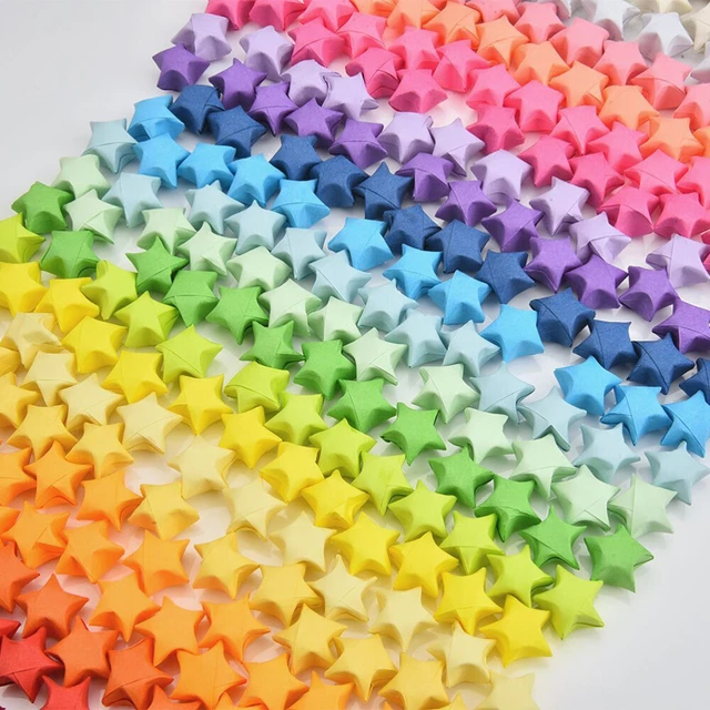1080 PCS ORIGAMI-PAPIER Für Kinder Origamipapier Sterne Doppelt EUR 10