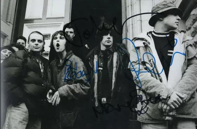 The Stone Roses  Band - Hand Signed 12X8 Photo