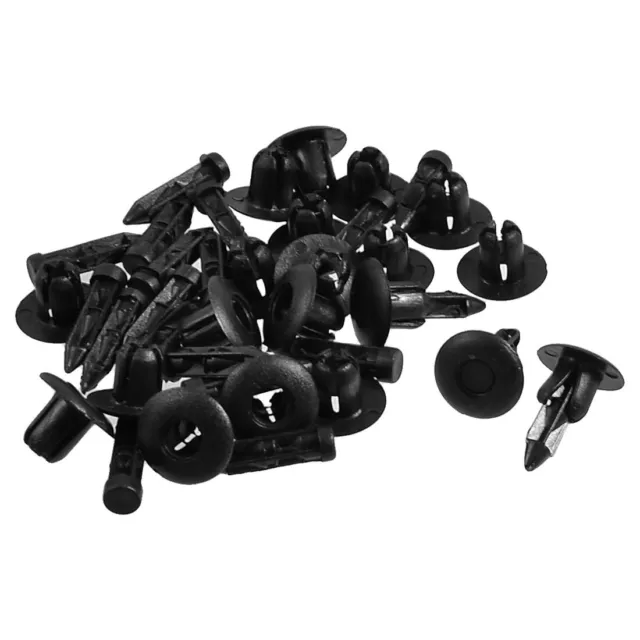 20Pcs 7mm trou plastique pousser vis Rivet carénage panneau fixations Clips