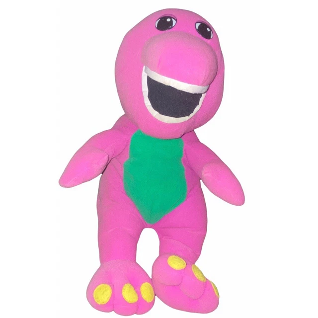 PLAYSKOOL TALKING BARNEY Dinosaur Plush Toy Vintage 1992 Lyons Group