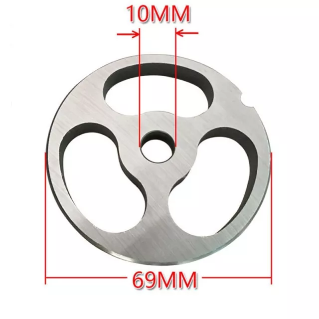 Premium Stainless Steel Meat Grinder Plate Accessory 69mm for Meat Preparation