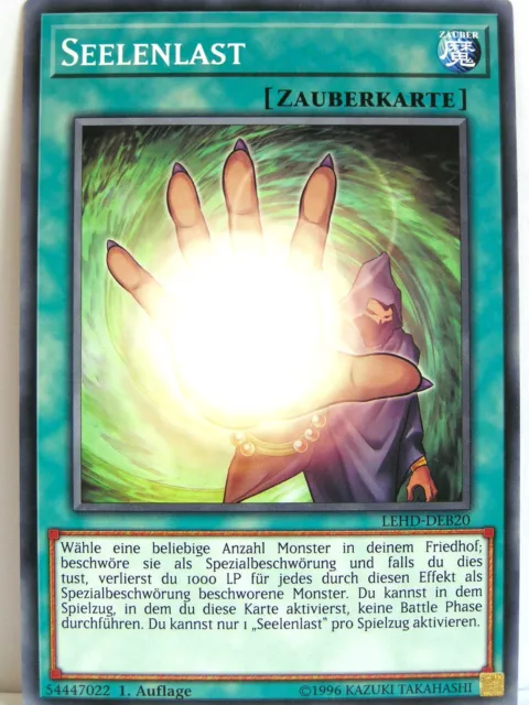 Yugioh - 1x #020 Seelenlast - LEHD-B - Legendary Hero Decks