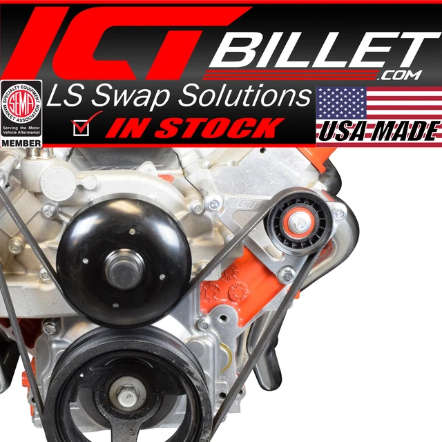 LS IDLER PULLEY Bracket Power Steering LSX LS1 Truck SUV Camaro LS3