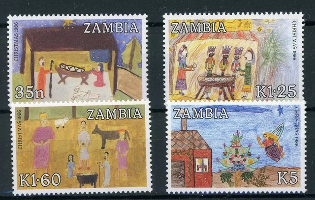 Sambia 369-372 postfrisch Weihnachten #IJ245