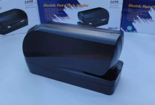 Electric Flat Clinch Stapler 30 Sheets With Power Adapter and 26/6 1000 Staples