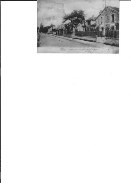 CPA - 77 - BOIS LE ROI  - LES VILLAS - AVENUE DE BROLLES - écrite 1928 - non obl