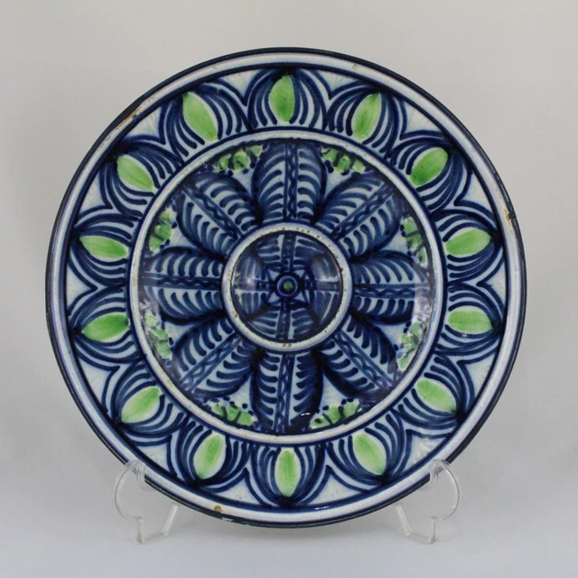 Plato de Ceramica Esmaltada MARCIAL MARCO Manises Pintado a mano   VINTAGE
