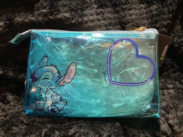 Disney Lilo and Stitch Molded Pencil Case Pencil Bag Zipper Cosmetic Pouch