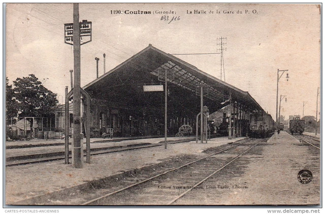 33 COUTRAS - la halle de la gare du P.O