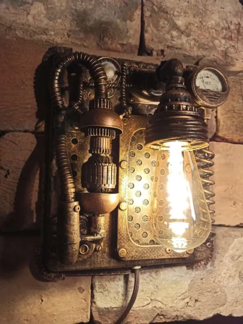 Steampunk Lamp Industrial Machine