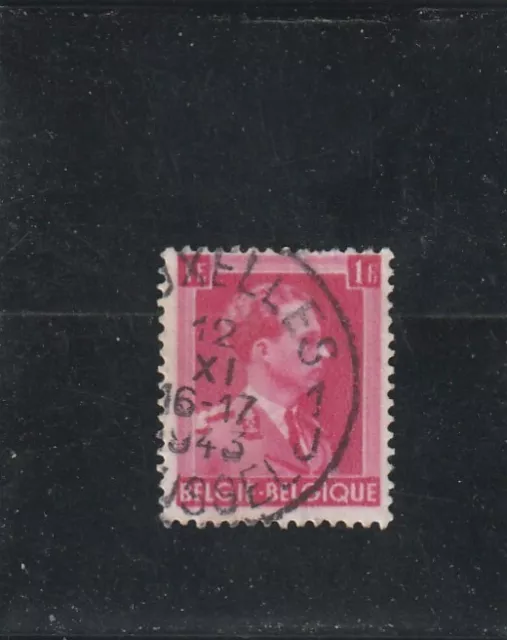 L5597 BELGIQUE timbre Y&T N° 528 de 1940-41 " Leopold III " Oblitéré