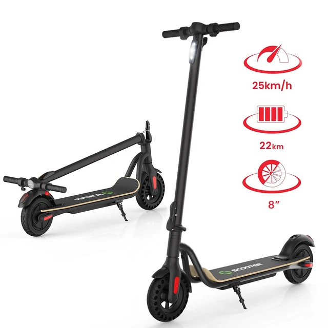 E Scooter 10 Zoll Mit Straßenzulassung ELEKTRO SCOOTER ESCOOTER Roller Elektroroller Faltbar 25 km/h 8,0 Zoll